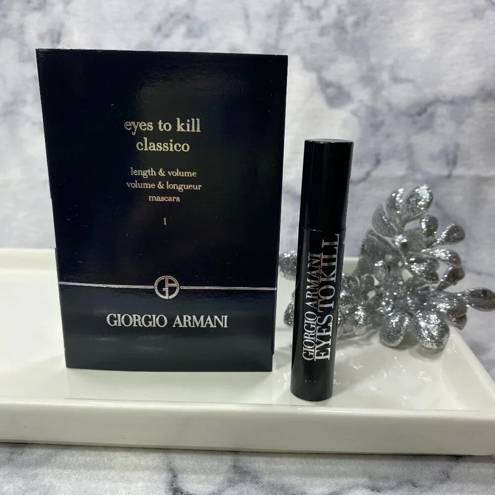 Giorgio Armani Beauty Gift Set-Lip Velvet & Volume Mascara,Travel Size-2pc-NEW